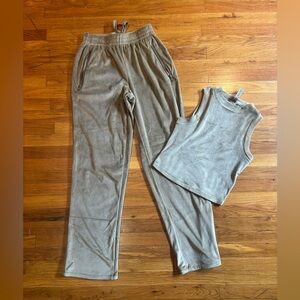 Skims velour sweatsuit